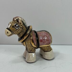 De Rosa Family Collections  Rinconada Pottery Clydesdale horse figurine